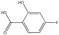4-氟-2-羟基苯甲酸 结构式