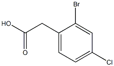 2-溴-4-氯苯乙酸 结构式