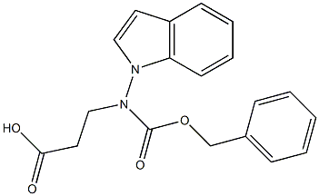 苯甲氧羰基-Β-氨基丙酸 结构式