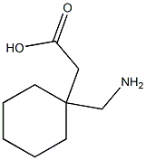 1-(氨甲基)环己烷乙酸 结构式
