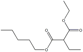 戊基丙二酸二乙酯 结构式