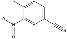 3-硝基-4-甲基苯腈 结构式