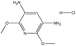 2,6-二甲氧基-3,5-二氨基吡啶盐酸盐 结构式