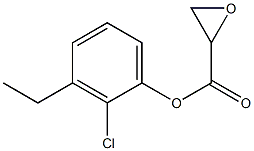 ETHYL-O-CHLOROPHENYL GLYCIDATE 结构式