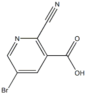 2-Cyano-5-Bromonicotinic acid 结构式