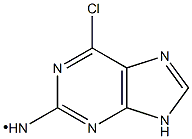 6-chloro-9H-purin-2-amino 结构式