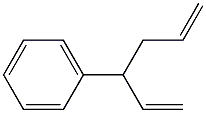 (1-Vinyl-3-butenyl)benzene. 结构式