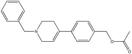 4-(1-Benzyl-1,2,3,6-tetrahydro-4-pyridinyl)benzyl acetate 结构式