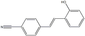 4-[(E)-2-(2-Hydroxyphenyl)ethenyl]benzonitrile 结构式