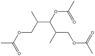 Acetic acid, 3-acetoxy-1-(2-acetoxy-1-methyl-ethyl)-2-methyl-propyl es ter 结构式