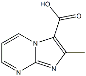 2-METHYLIMIDAZO[1,2-A]PYRIMIDINE-3-CARBOXYLICACID 结构式