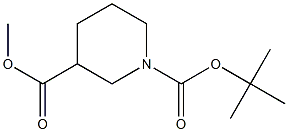 Methyl 1-Boc-Piperidine-3-Carboxylate 结构式