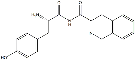 tyrosyl-1,2,3,4--tetrahydroisoquinoline-3-carboxamide 结构式