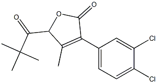 3-(3,4-dichlorophenyl)-5-pivaloylmethyl-2H,5H-furan-2-one 结构式