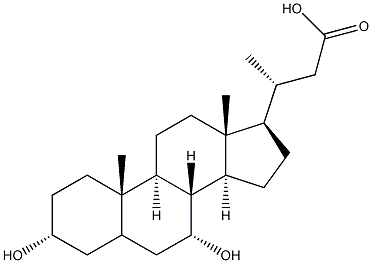 23-norchenodeoxycholic acid 结构式