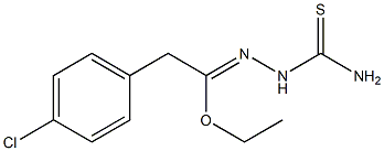 ethyl 4-chlorophenylacetate thiosemicarbazone 结构式