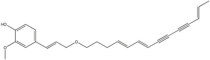 1-O-feruloyl-tetradeca-4,6,12-triene-8,10-diyne 结构式