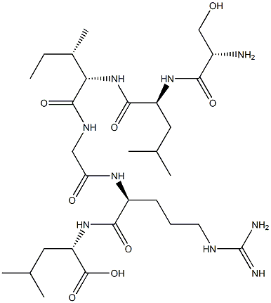 seryl-leucyl-isoleucyl-glycyl-arginyl-leucine 结构式