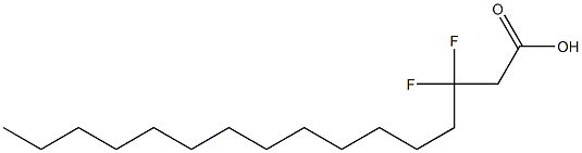 3,3-difluoropalmitic acid 结构式