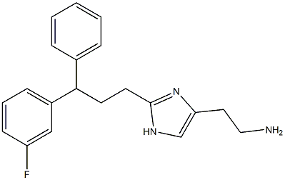 2-(2-(3-(3-fluorophenyl)-3-phenylpropyl)-1H-imidazol-4-yl)ethanamine 结构式