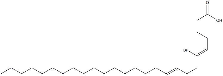 6-bromo-5,9-hexacosadienoic acid 结构式