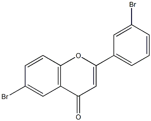 6,3'-dibromoflavone 结构式