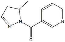 5-methyl-1-nicotinoyl-2-pyrazoline 结构式