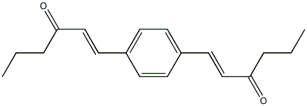 1,4-bis(3-oxo-1-hexenyl)benzene 结构式