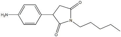 1-pentyl-3-(4-aminophenyl)pyrrolidine-2,5-dione 结构式