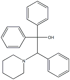 2-piperidino-1,1,2-triphenylethanol 结构式