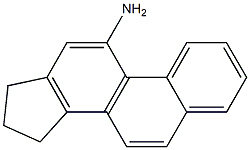 11-amino-16,17-dihydro-15H-cyclopenta(a)phenanthrene 结构式