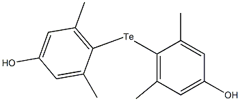 bis(4-hydroxy-2,6-dimethylphenyl)telluride 结构式