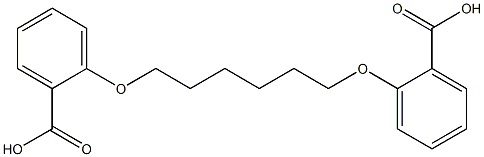 1,6-bis(carboxyphenoxy)hexane 结构式