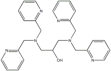 N,N,N',N'-tetrakis((2-pyridyl)methyl)-2-hydroxy-1,3-diaminopropane 结构式