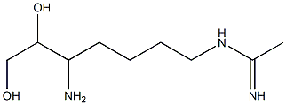 N-(5-amino-6,7-dihydroxyheptyl)ethanimidamide 结构式