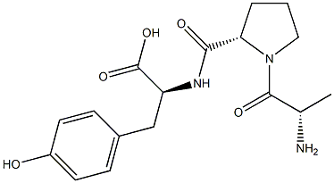 alanyl-cis-prolyltyrosine 结构式