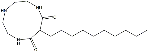 3-decyl-1,5,8-triazacyclodecane-2,4-dione 结构式