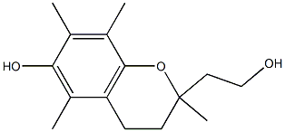 2,5,7,8-tetramethyl-6-hydroxy-2-(hydroxyethyl)chroman 结构式