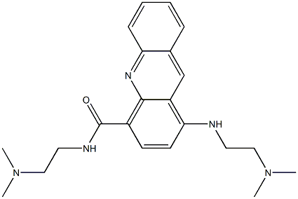 N4-(2-(dimethylamino)ethyl)-1-((2-(dimethylamino)ethyl)amino)-4-acridinecarboxamide 结构式