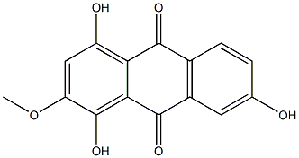 1,4,7-trihydroxy-2-methoxyanthraquinone 结构式