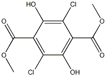 dimethyl-3,6-dichloro-2,5-dihydroxyterephthalate 结构式