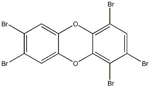 1,2,4,7,8-PENTABROMODIBENZO-PARA-DIOXIN 结构式