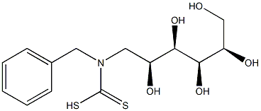 N-BENZYL-DITHIOCARBOXY-D-GLUCAMINE 结构式