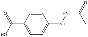 N'-ACETYL-4-HYDRAZINOBENZOICACID 结构式