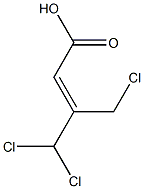 3-CHLOROMETHYL-4,4-DICHLOROBUTENOICACID 结构式