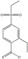 ETHYL(PARA-ETHYLSULPHONYL)THIOBENZOATE 结构式