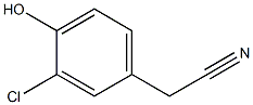 3-CHLORO-4-HYDROXYBENZYLCYANIDE 结构式