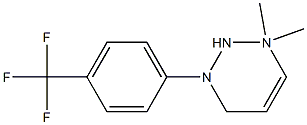 1-(4-TRIFLUOROMETHYLPHENYL)-3,3-DIMETHYLTRIAZINE 结构式