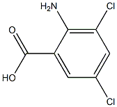 3,5DICHLORO-2-AMINOBENZOICACID 结构式