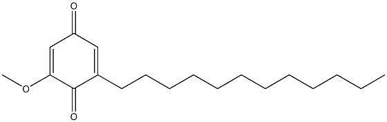 2-METHOXY-6-DODECYL-1,4-BENZOQUINONE 结构式